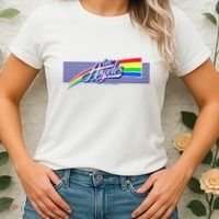 Los Angeles California Rainbow Logo Women's T-Shirt thumb 2
