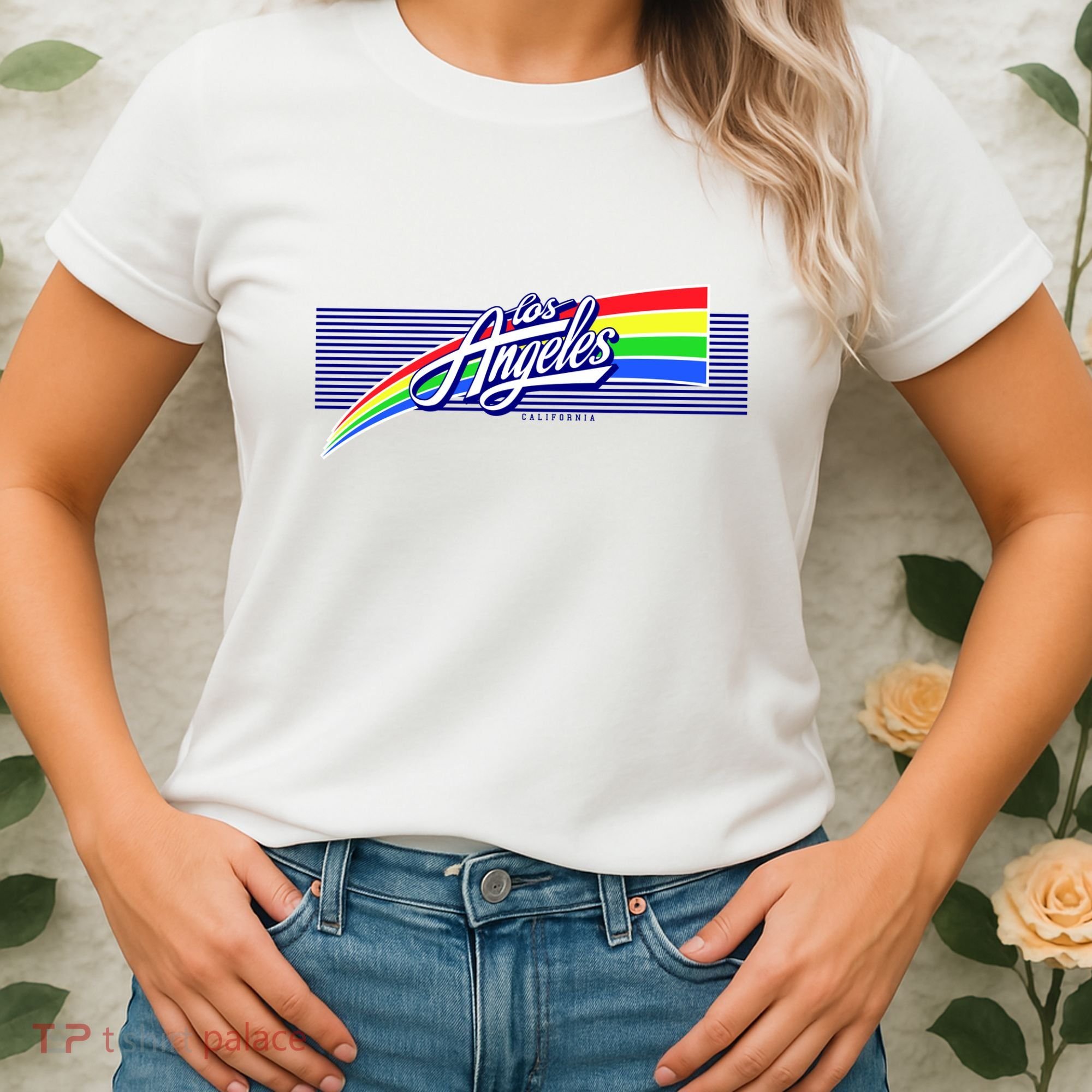 Los Angeles California Rainbow Logo Women's T-Shirt