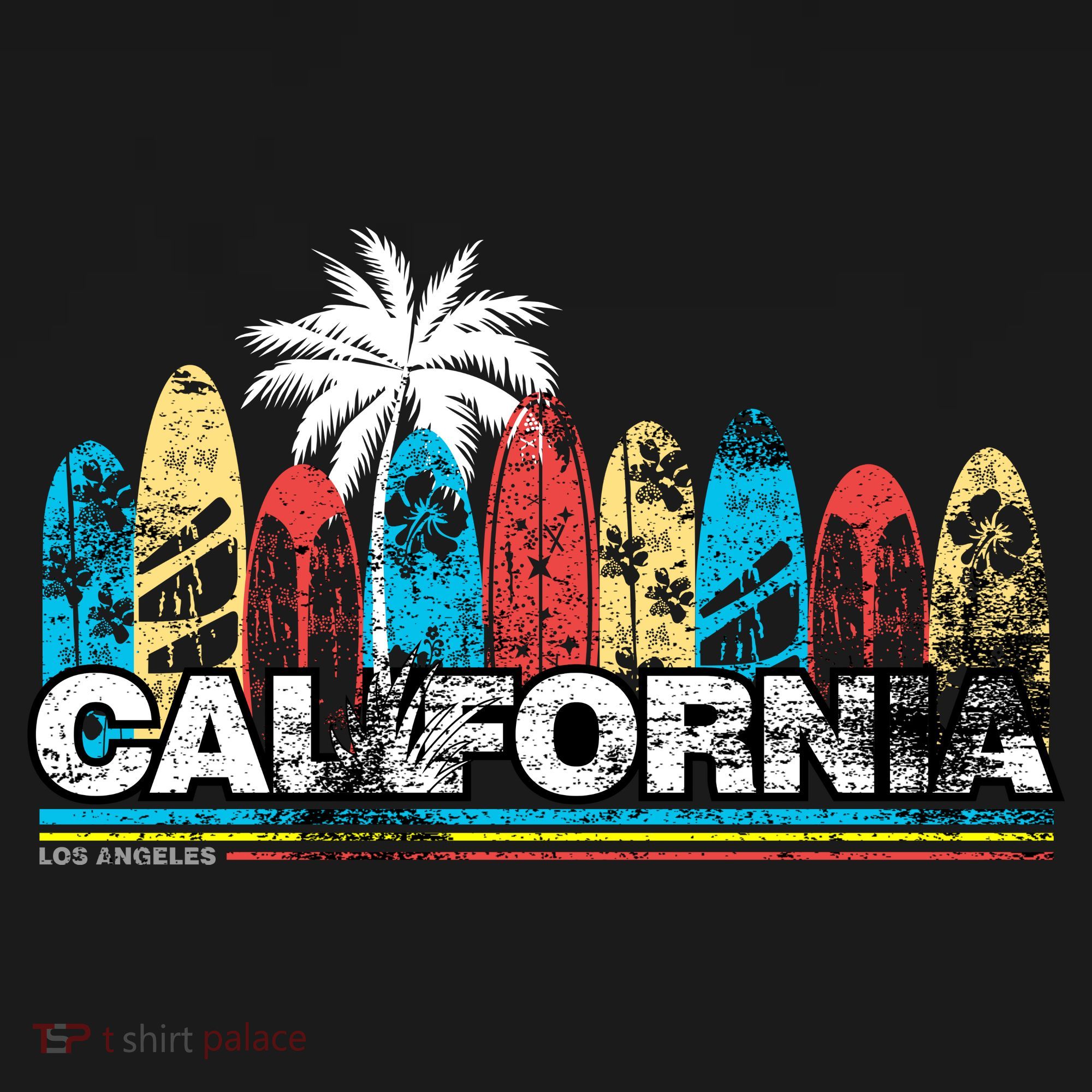 Los Angeles California Surfboard Theme Apron