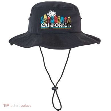 Los Angeles California Surfboard Theme Bucket Hat