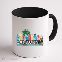 Los Angeles California Surfboard Theme Coffee Mug thumb 1