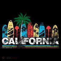 Los Angeles California Surfboard Theme Coffee Mug thumb 5