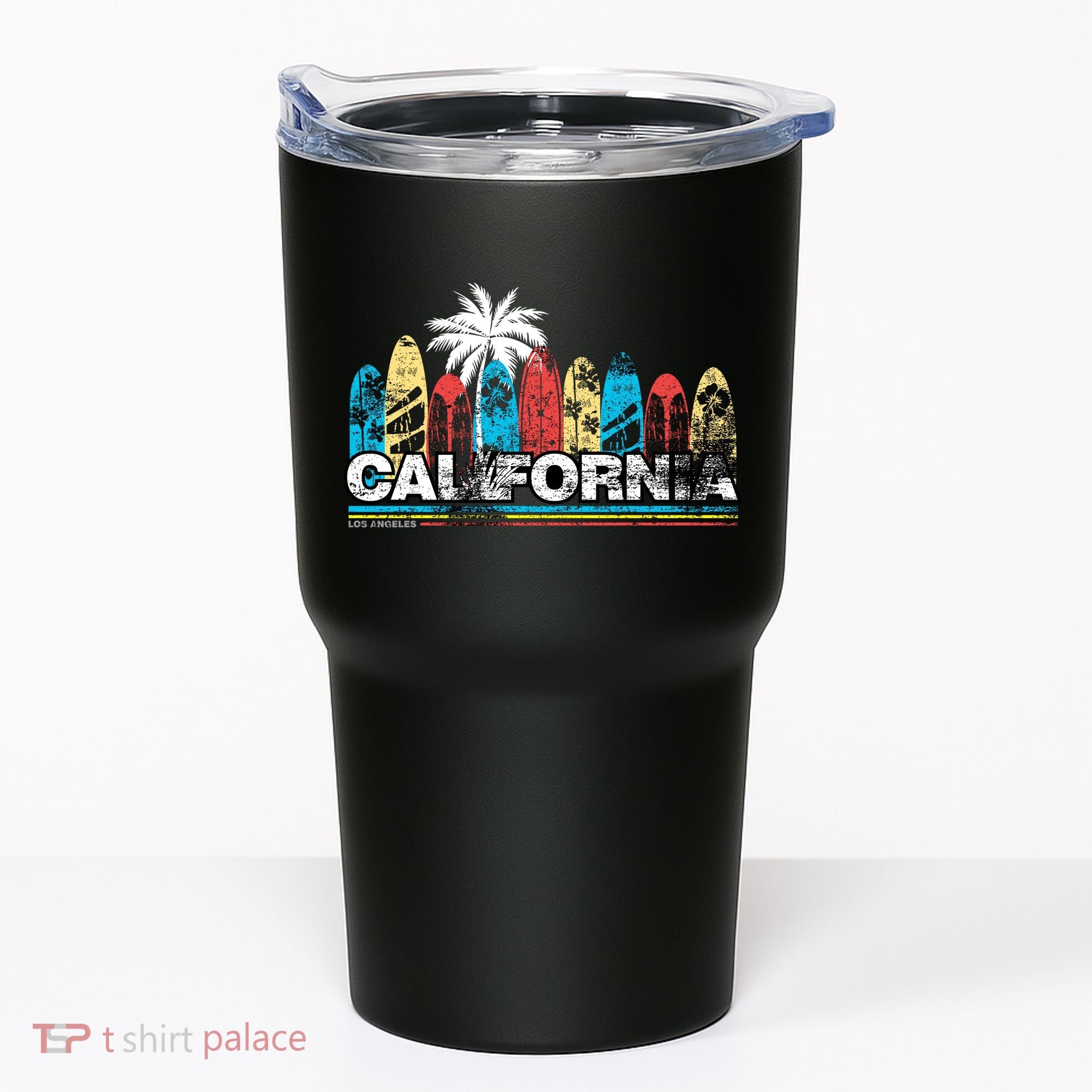 Los Angeles California Surfboard Theme Tumbler