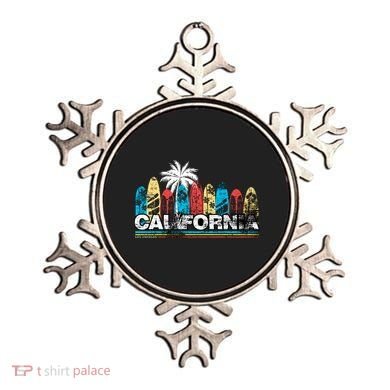 Los Angeles California Surfboard Theme Ornament