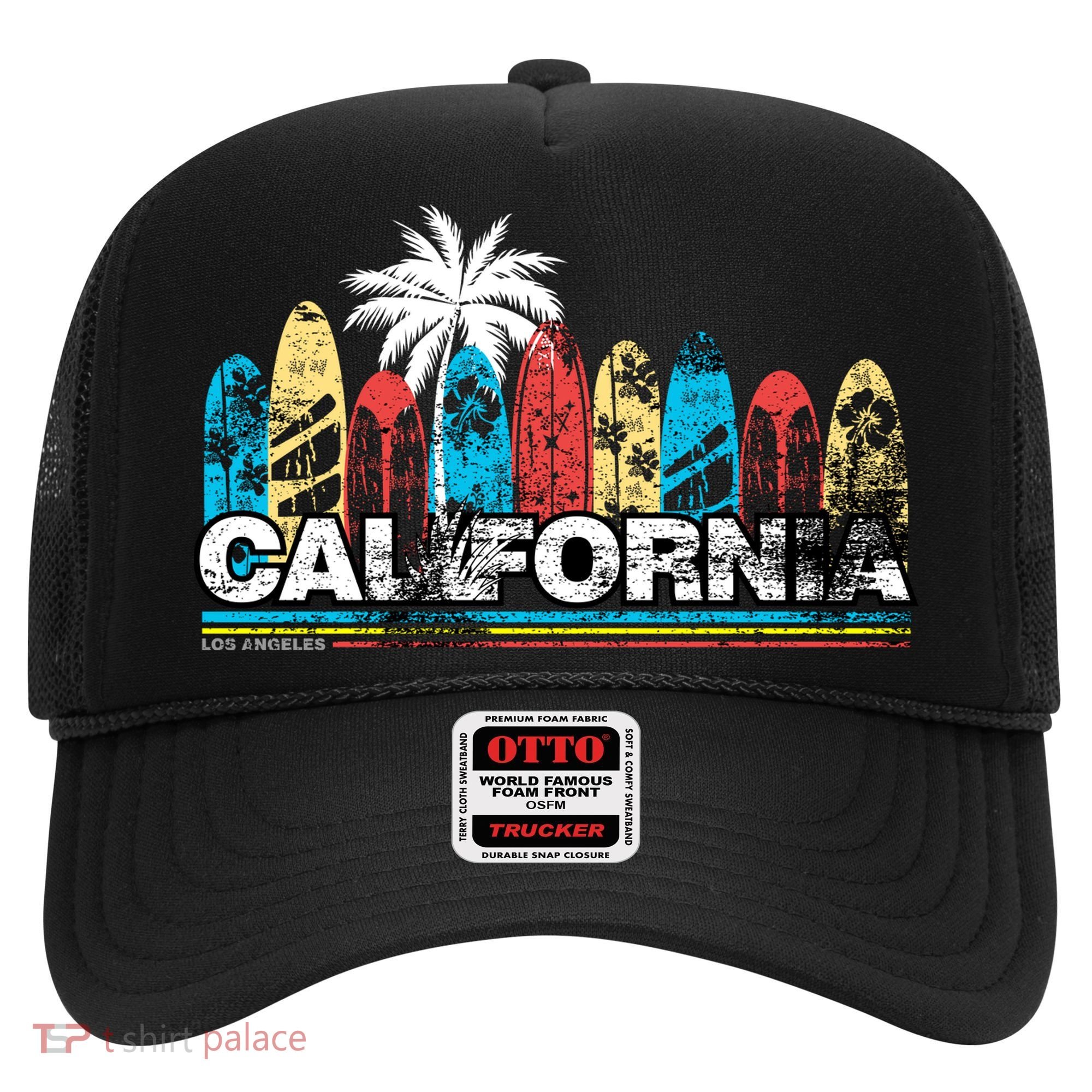 Los Angeles California Surfboard Theme Hat