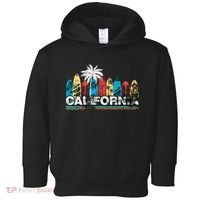 Los Angeles California Surfboard Theme Toddler Hoodie thumb 0