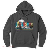Los Angeles California Surfboard Theme Hoodie thumb 0