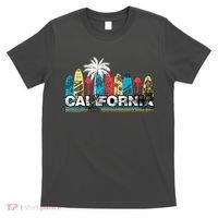 Los Angeles California Surfboard Theme T-Shirt thumb 0