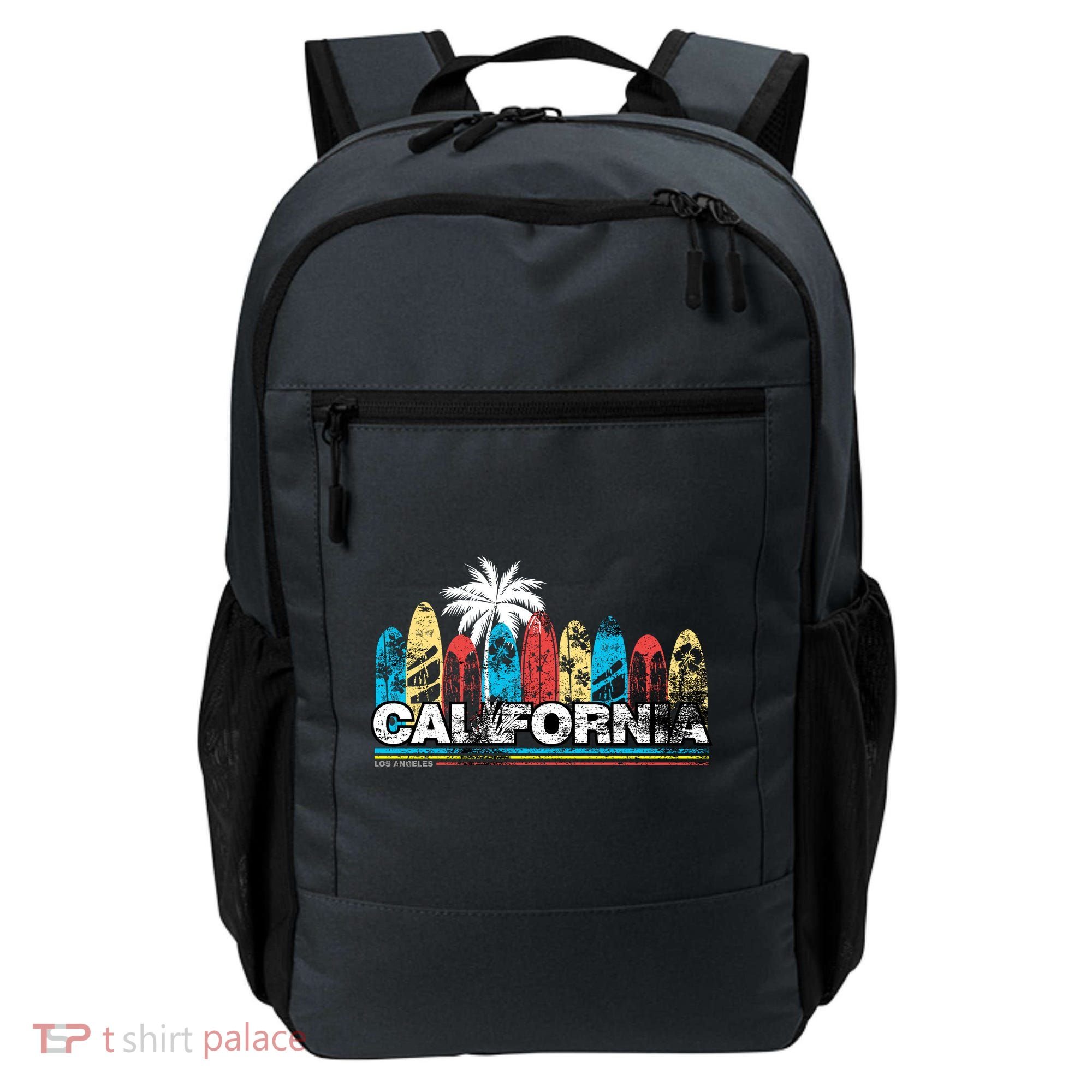 Los Angeles California Surfboard Theme Backpack