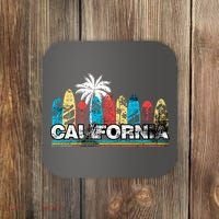 Los Angeles California Surfboard Theme Coaster thumb 0