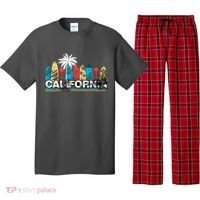Los Angeles California Surfboard Theme Pajama Set thumb 0