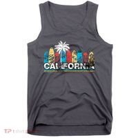 Los Angeles California Surfboard Theme Tank Top thumb 0