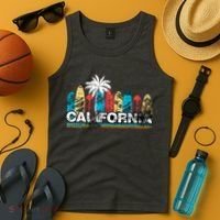 Los Angeles California Surfboard Theme Tank Top thumb 4
