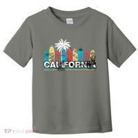 Los Angeles California Surfboard Theme Toddler T-Shirt thumb 0