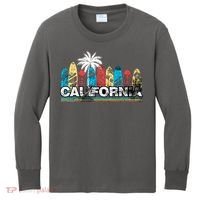 Los Angeles California Surfboard Theme Kids Long Sleeve Shirt thumb 0