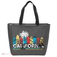 Los Angeles California Surfboard Theme Tote Bag thumb 0