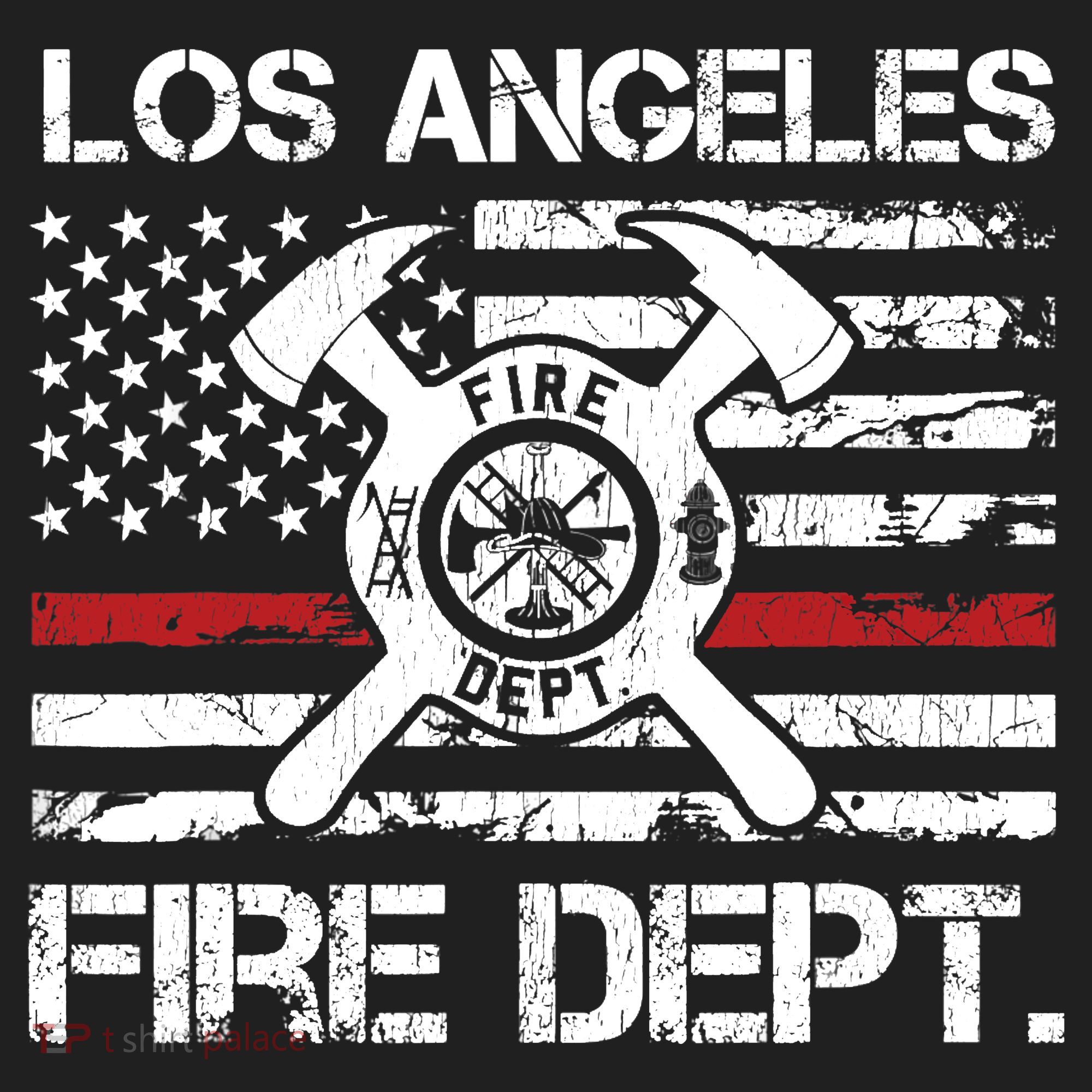 Los Angeles California Fire Department Thin Red Line Fireman Tumbler