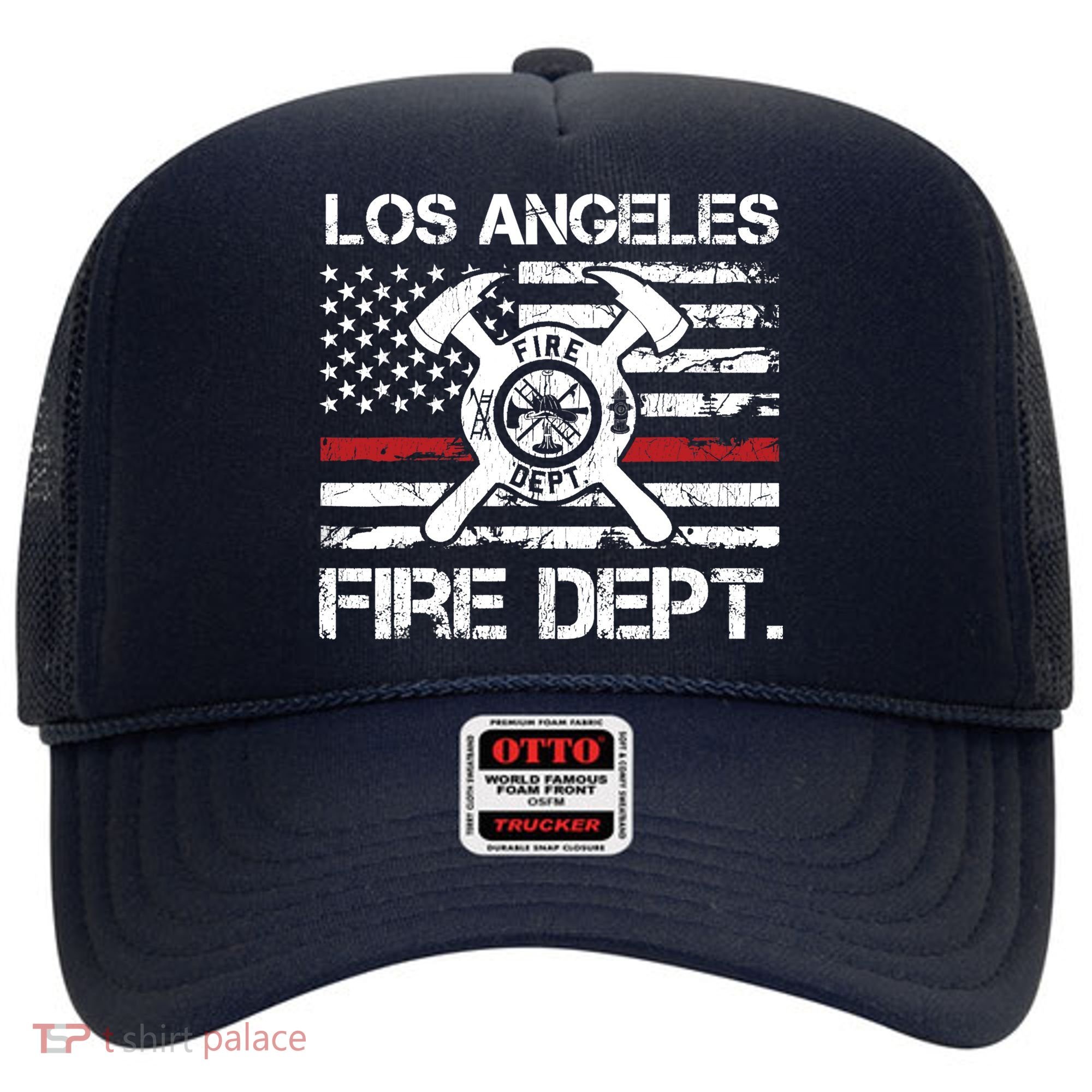Los Angeles California Fire Department Thin Red Line Fireman Hat