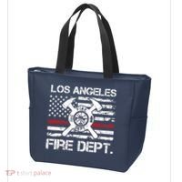 Los Angeles California Fire Department Thin Red Line Fireman Tote Bag thumb 3