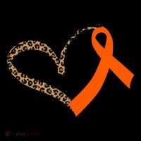 Leukemia Awareness Cancer Leopard Print Heart Orange Ribbon Meaningful Gift Coffee Mug thumb 5