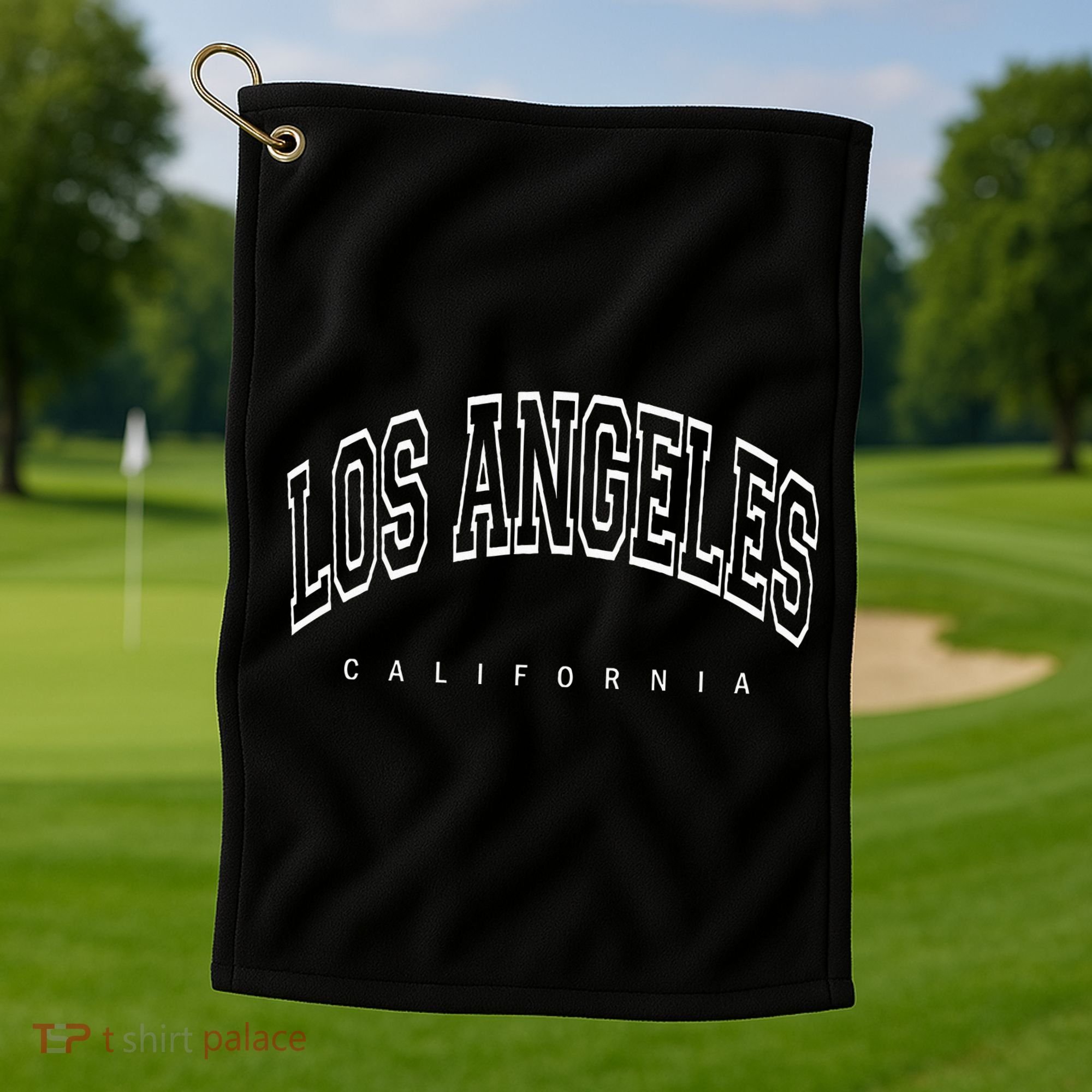 Los Angeles California Throwback Golf Towel