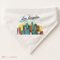 Los Angeles City View USA-Made Doggie Bandana thumb 0
