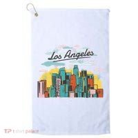Los Angeles City View Golf Towel thumb 0
