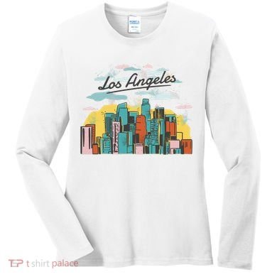 Los Angeles City View Women's Long Sleeve Shirt