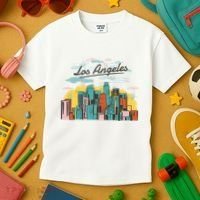 Los Angeles City View Kids T-Shirt thumb 3