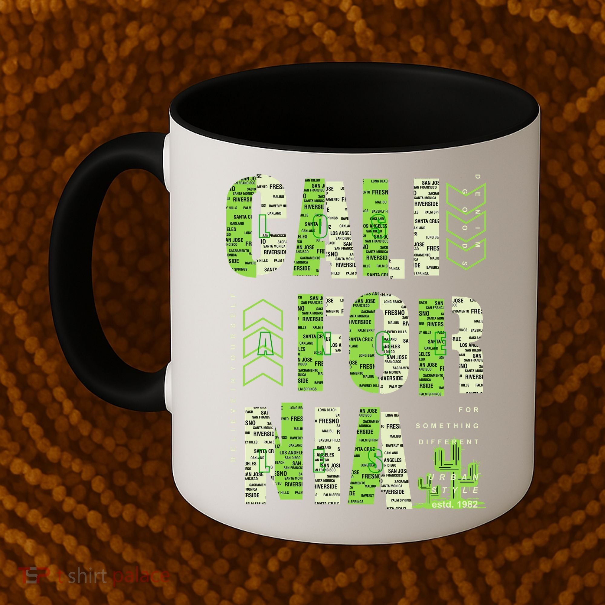 Los Angeles California Lettering Urban Coffee Mug
