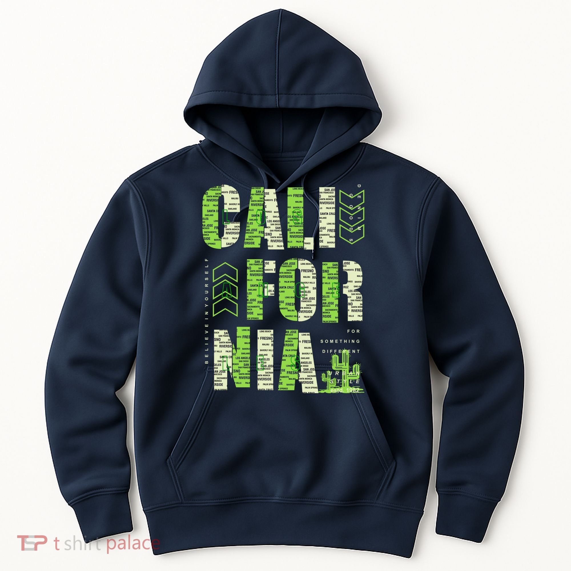 Los Angeles California Lettering Urban Hoodie