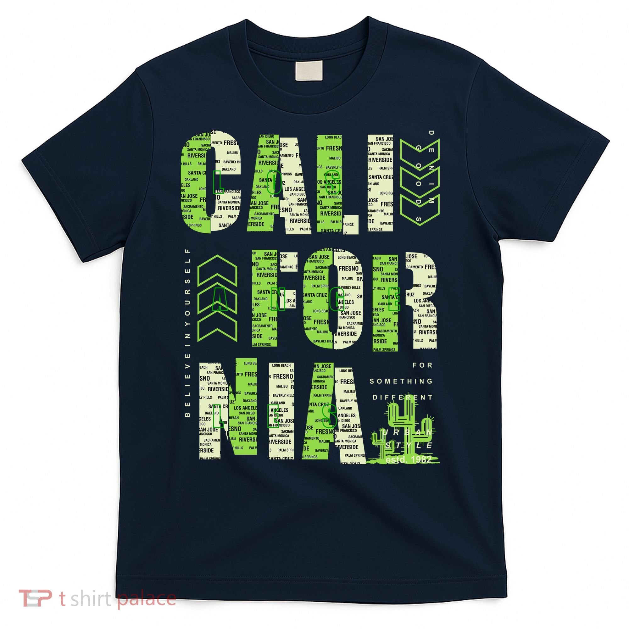 Los Angeles California Lettering Urban T-Shirt