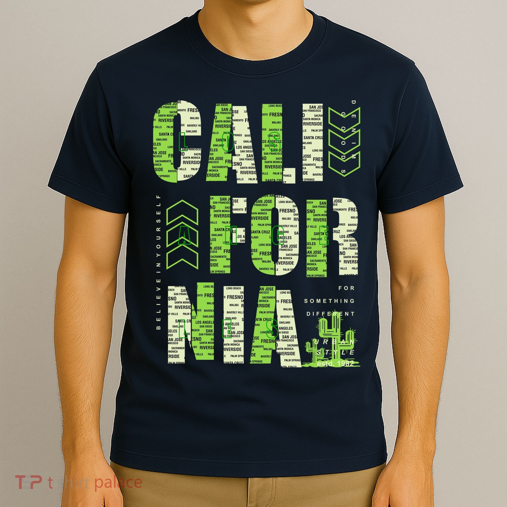 Los Angeles California Lettering Urban T-Shirt