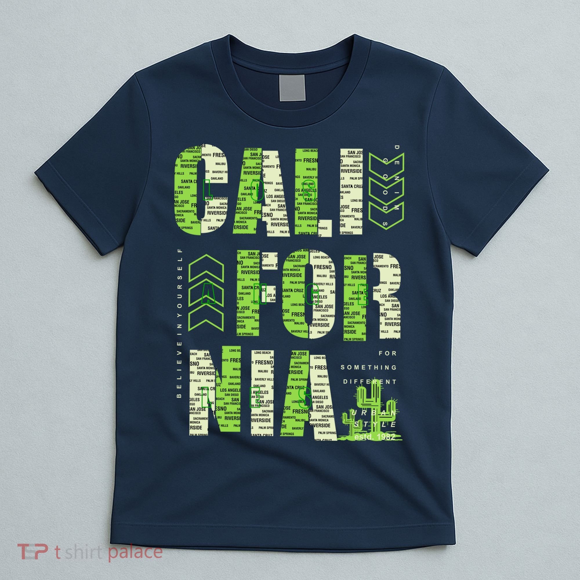 Los Angeles California Lettering Urban T-Shirt