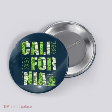 Los Angeles California Lettering Urban Button