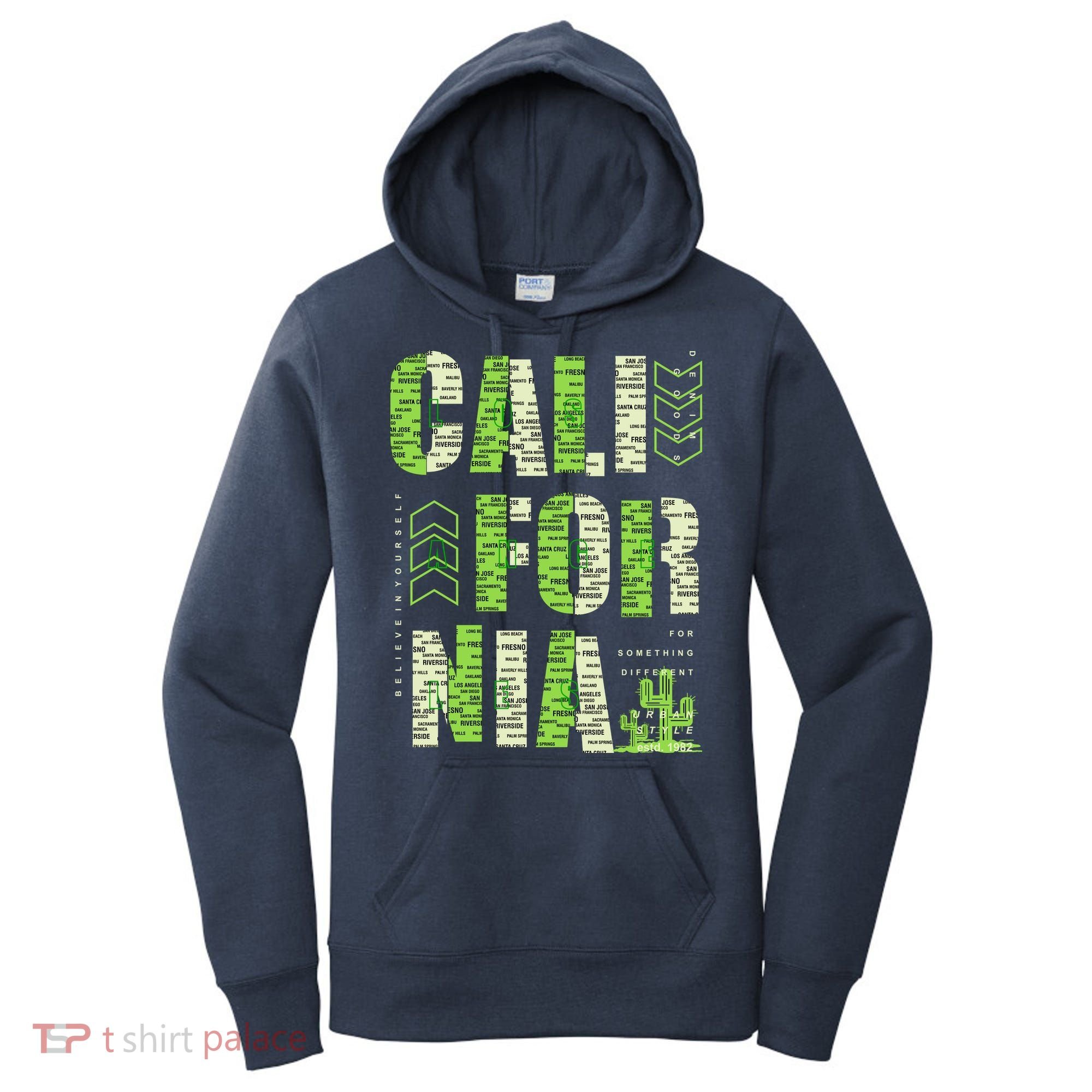 Los Angeles California Lettering Urban Women's Hoodie