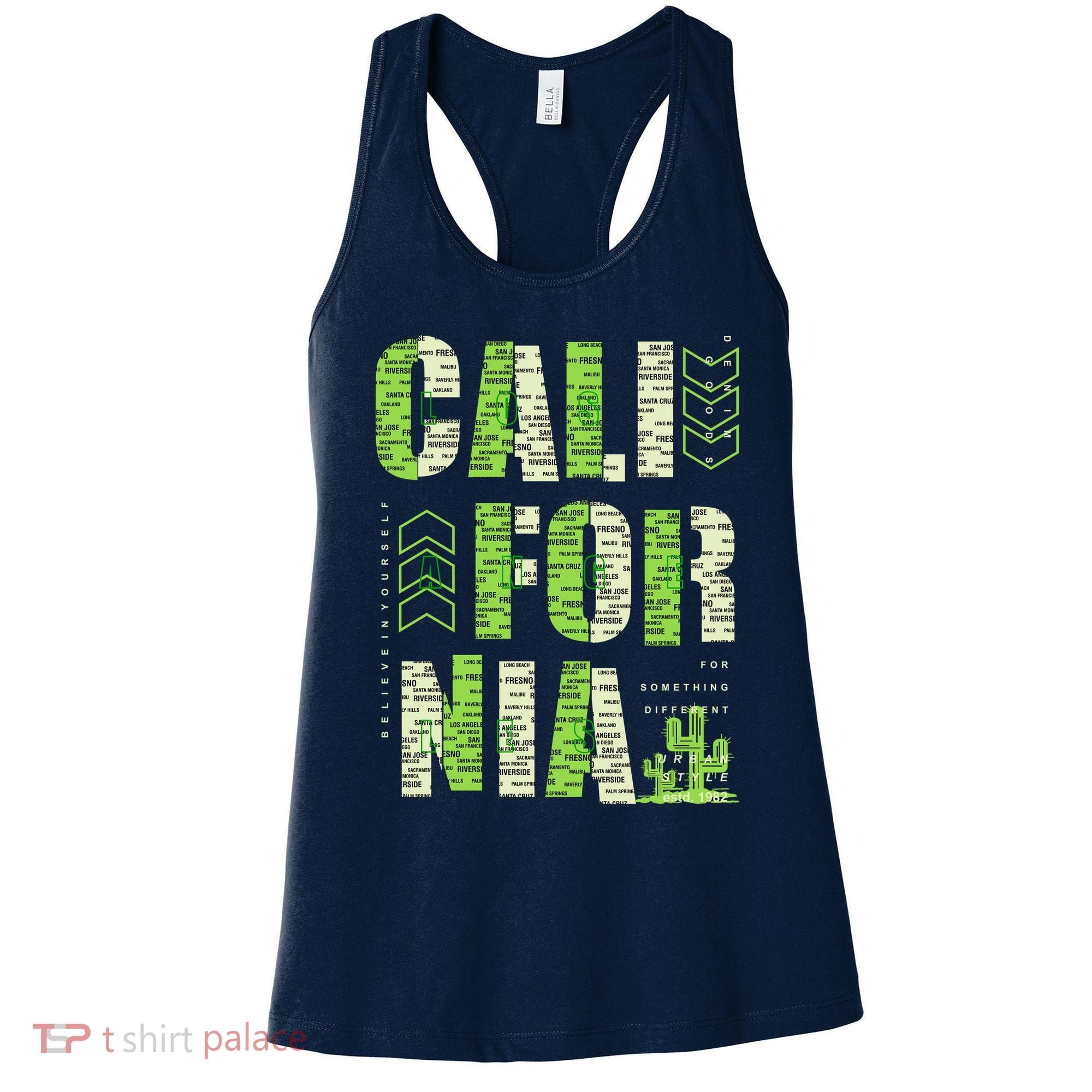 Los Angeles California Lettering Urban Women's Tank Top