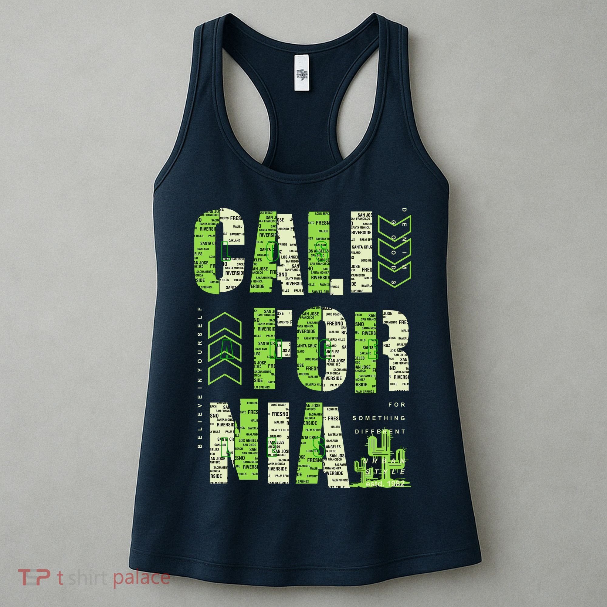 Los Angeles California Lettering Urban Women's Tank Top