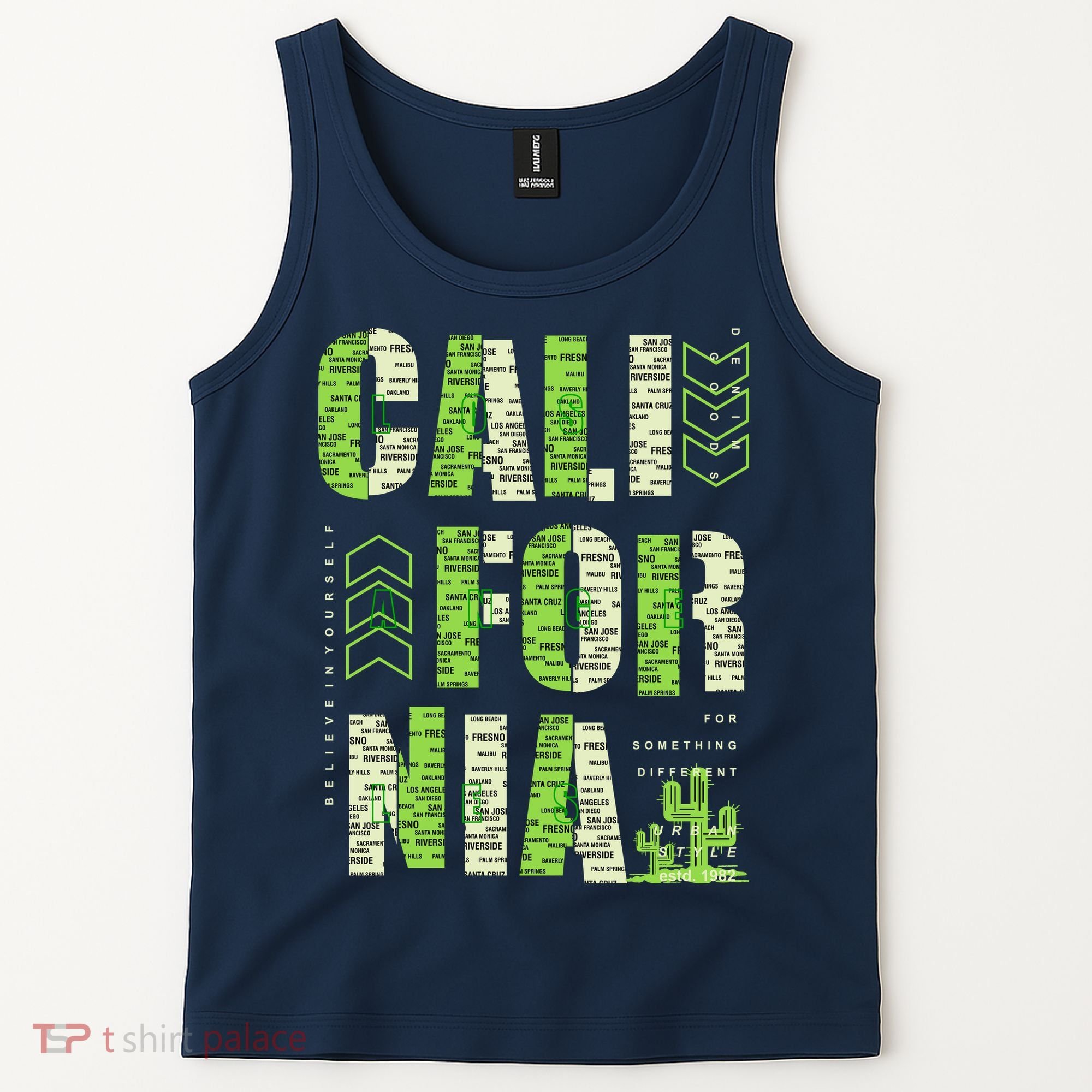 Los Angeles California Lettering Urban Tank Top