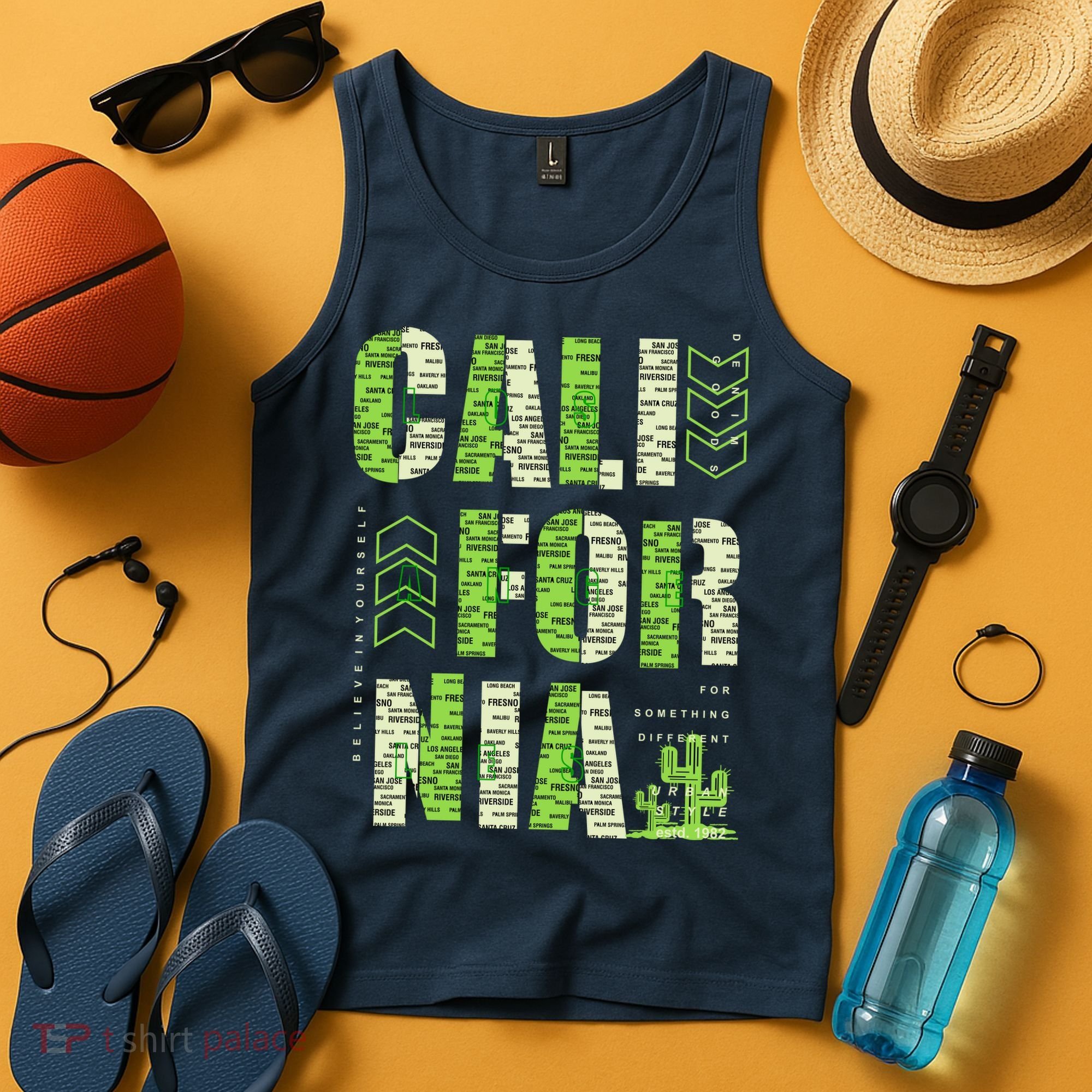 Los Angeles California Lettering Urban Tank Top