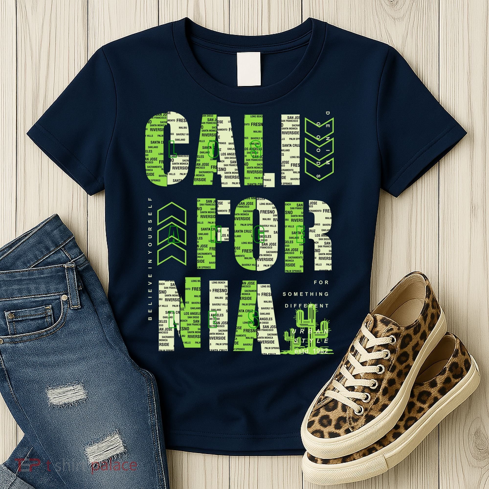 Los Angeles California Lettering Urban Women's T-Shirt