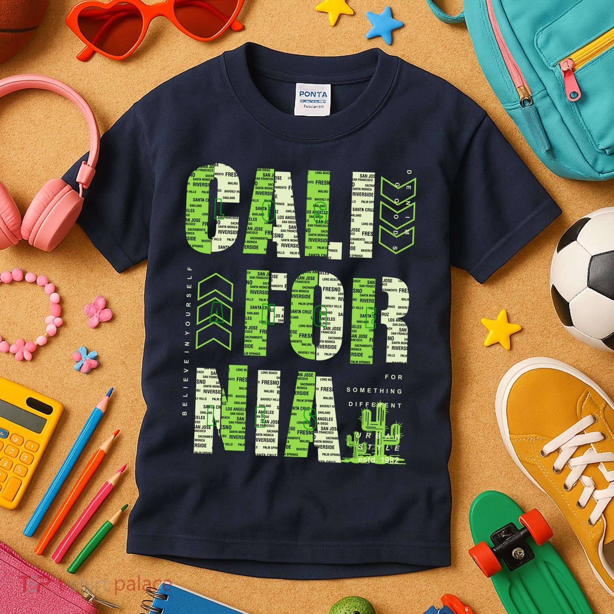 Los Angeles California Lettering Urban Kids T-Shirt