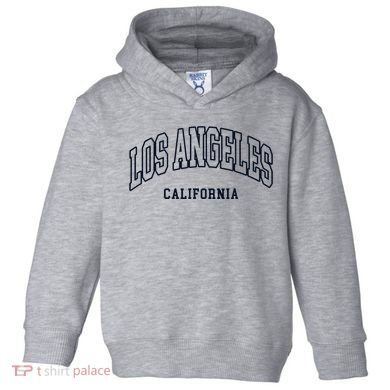 Los Angeles California Throwback Design Classic Toddler Hoodie