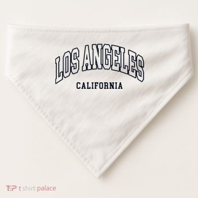 Los Angeles California Throwback Design Classic USA-Made Doggie Bandana