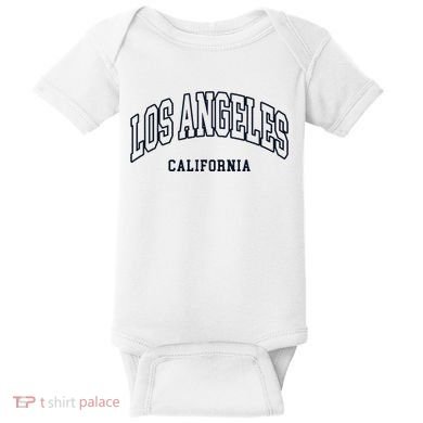 Los Angeles California Throwback Design Classic Baby Bodysuit
