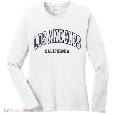 Los Angeles California Throwback Design Classic Women's Long Sleeve Shirt