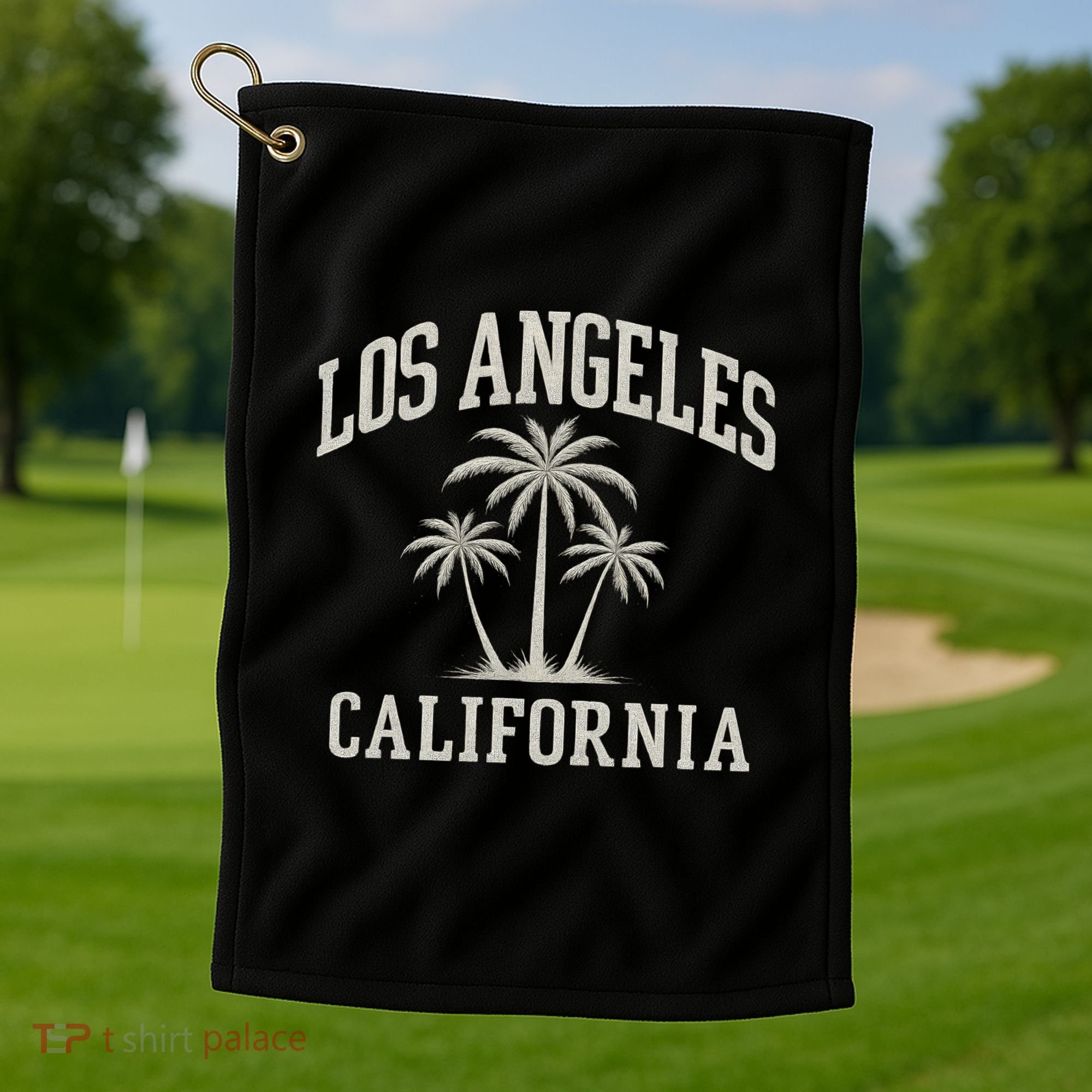 Los Angeles California Golf Towel