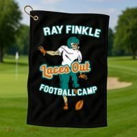 Laces Out Ray Finkle Football Camp Golf Towel thumb 1