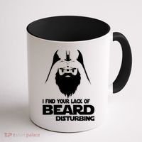 Lack Of Beard Disturbing Coffee Mug thumb 1