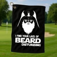 Lack Of Beard Disturbing Golf Towel thumb 1
